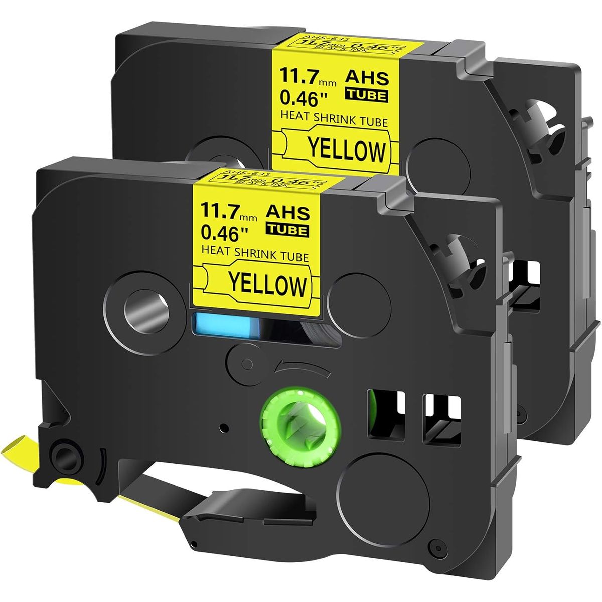 GENERICO - CINTA BROTHER COMPATIBLE  HS2-631 11-7MM LETRA NEGRO SOBRE AMARILLO