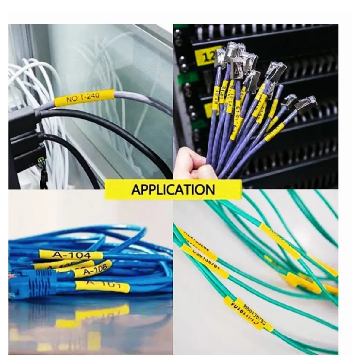 GENERICO - CINTA BROTHER COMPATIBLE  HS2-631 11-7MM LETRA NEGRO SOBRE AMARILLO