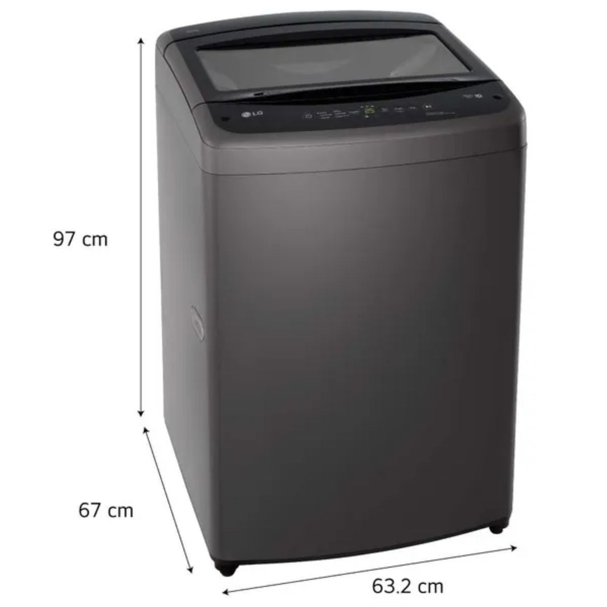 LG - Lavadora LG TurboDrum 16KG WT16BVTB Negro