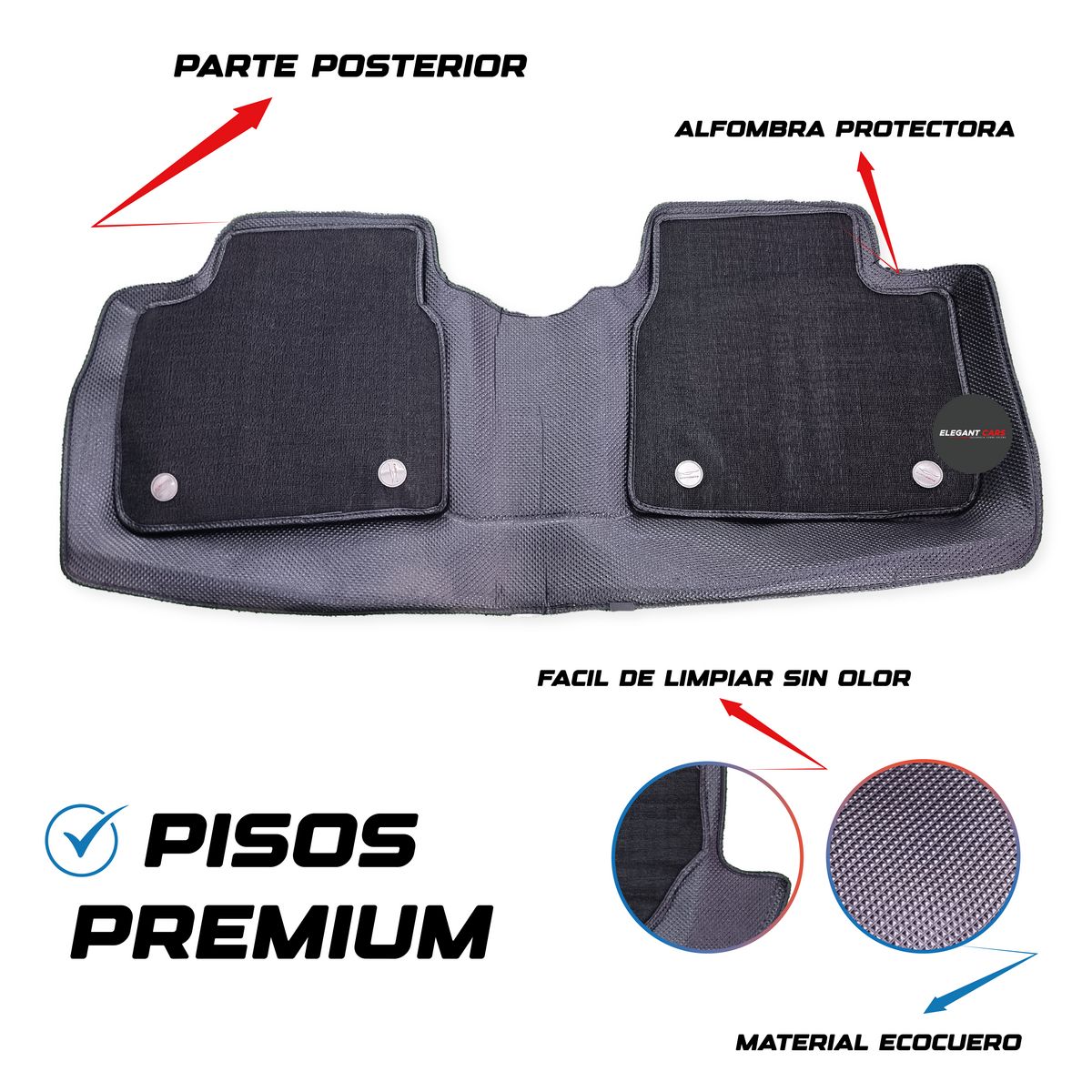 JEF - Piso Diamante Con Bandeja5D Pro paraToyota Corolla 2018-2020