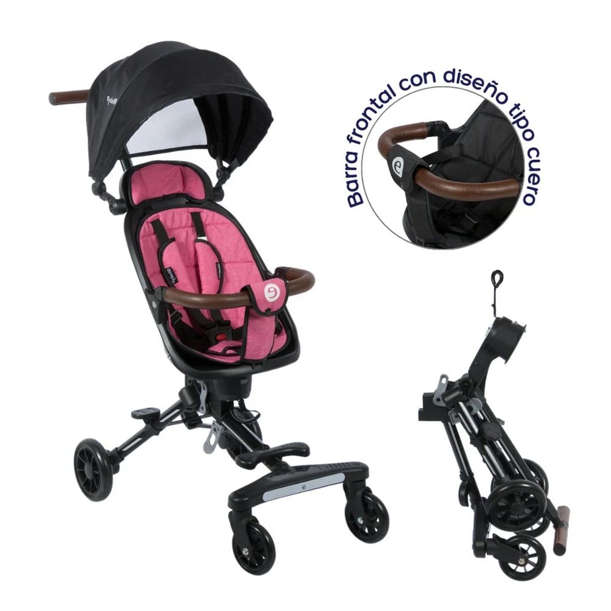EBABY - Coche de Paseo Plegable Giratorio Ebaby EASY TRAVEL Rs
