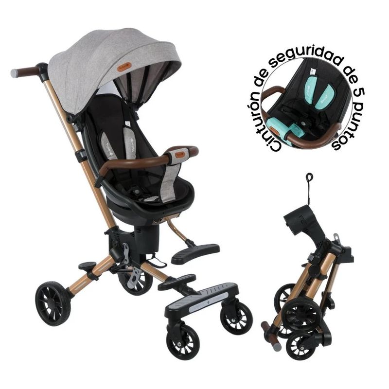 EBABY - Coche de Paseo Plegable Urban Walk Gris
