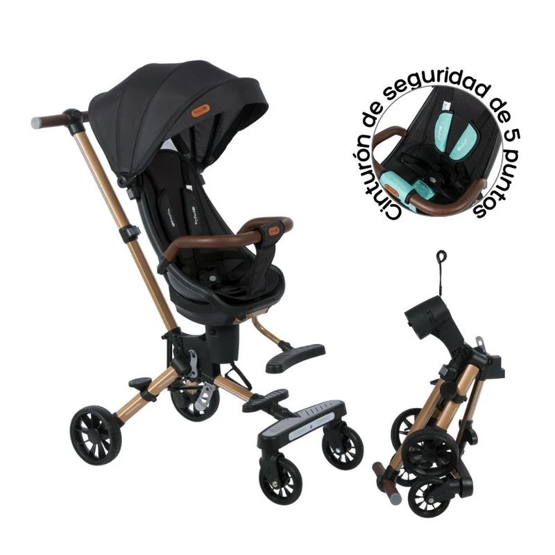 EBABY - Coche de Paseo Plegable Urban Walk Negro