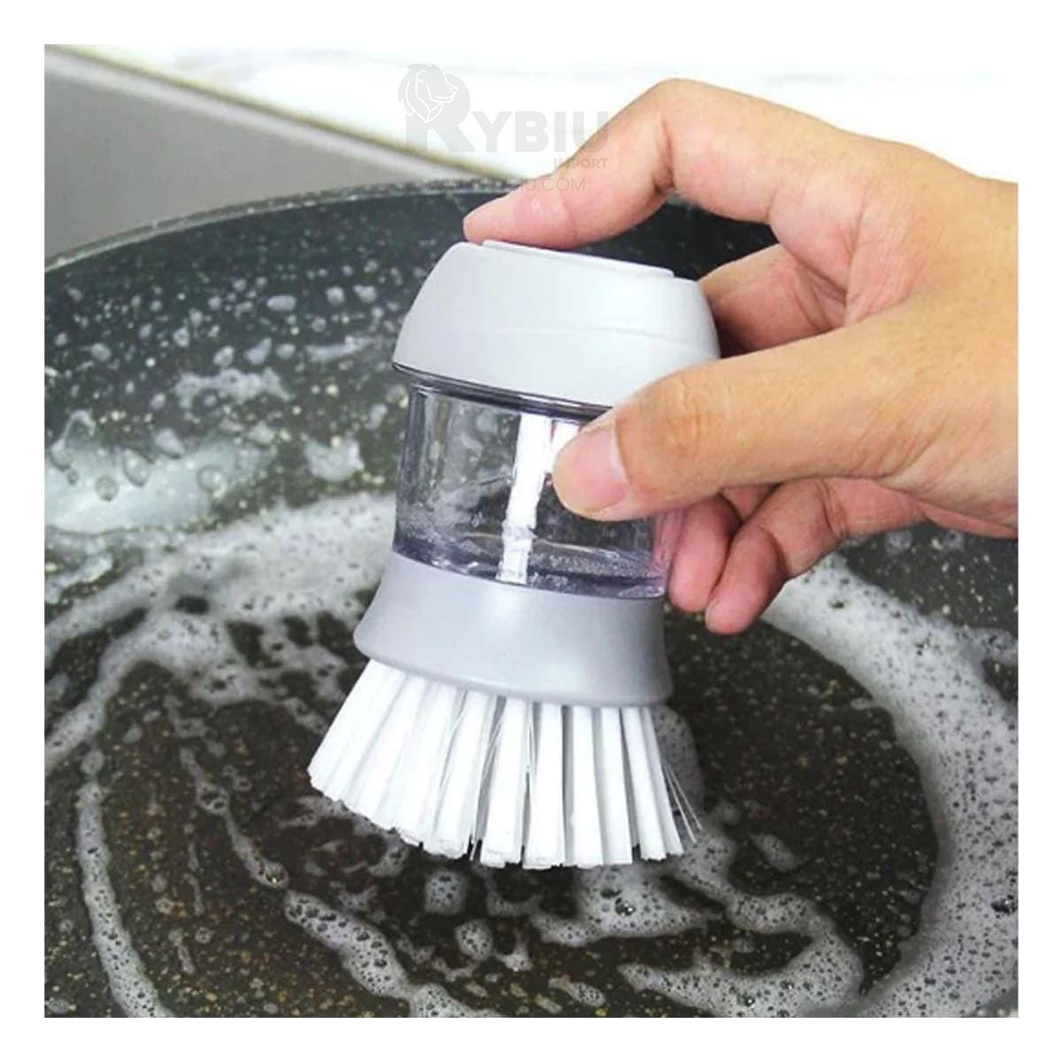 GENERICO - Pack2 Escobilla para Aseo en Color Plomo Y+Regalo Stickers