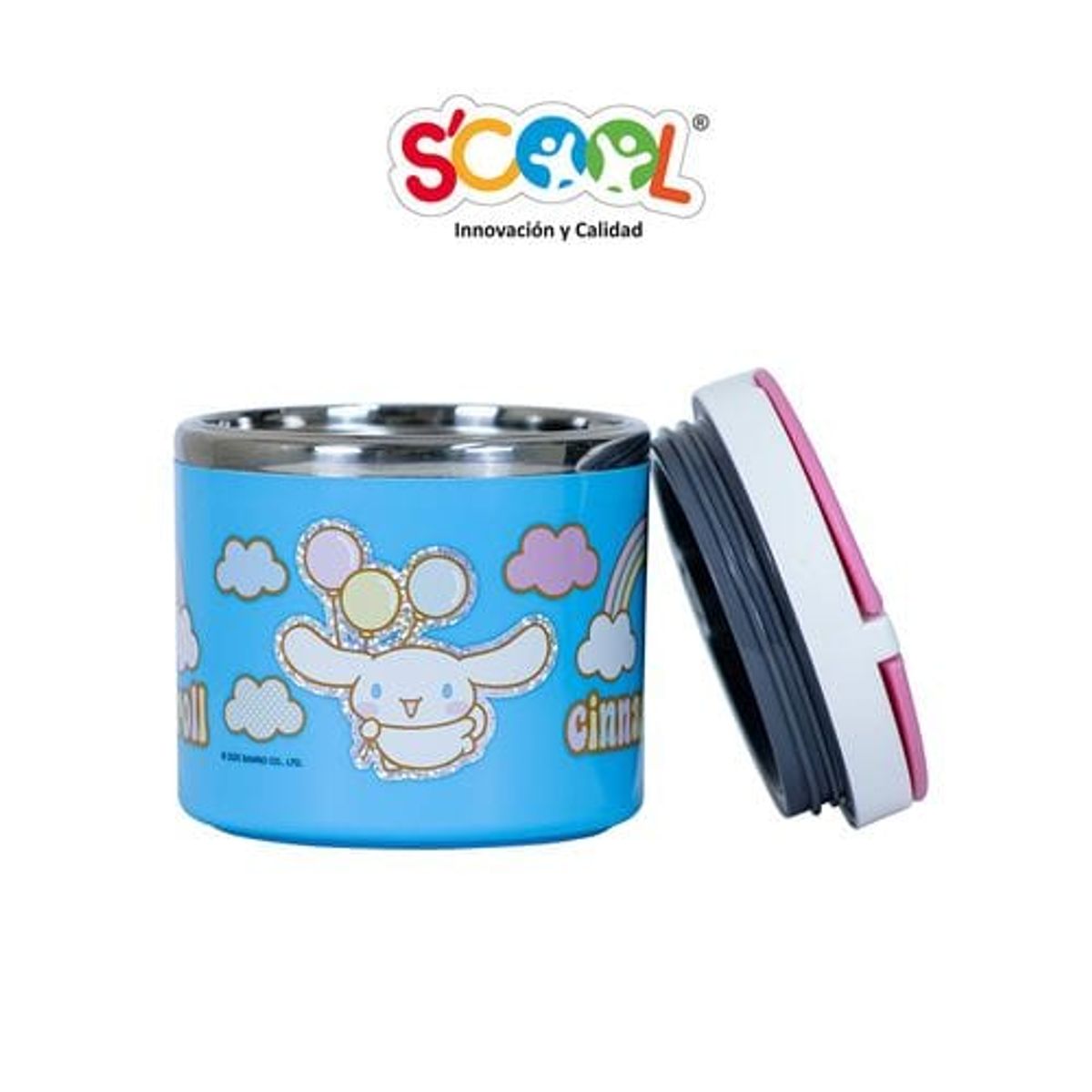 GENERICO - Termo Para Comida 600 Ml Animado Celeste