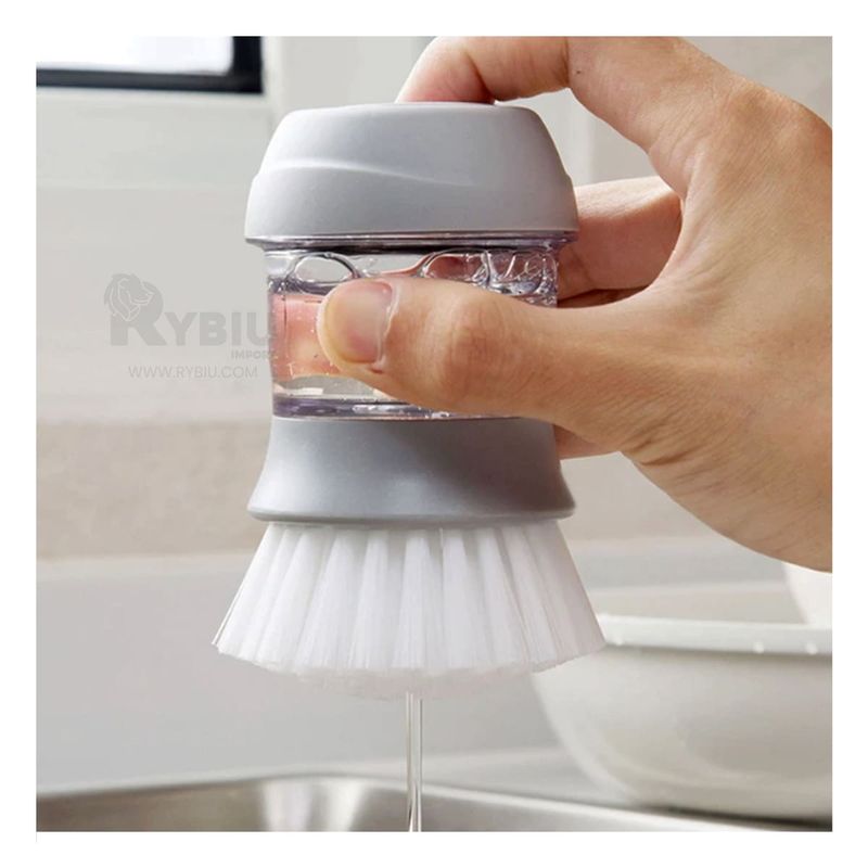 GENERICO - Pack2 Cepillo de Mango Corto en Plomo Y+Regalo Stickers