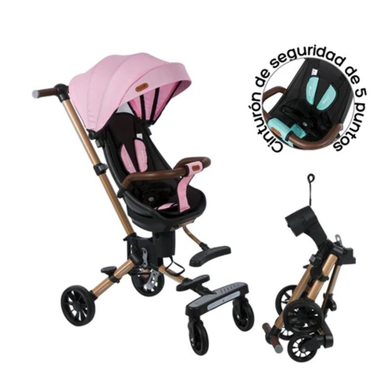 EBABY - Coche de Paseo Plegable Urban Walk Rosado