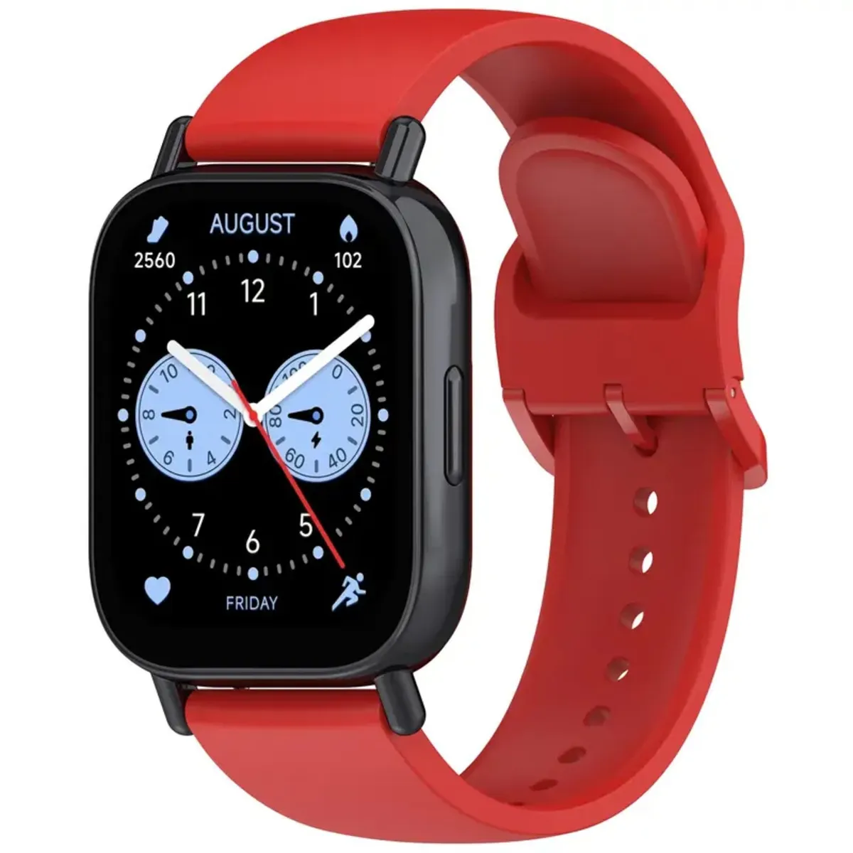 GENERICO - Correa de Silicona para Xiaomi Redmi Watch 5 lite - Rojo