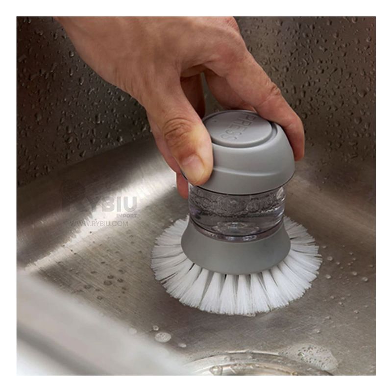 GENERICO - Pack2 Brocha con Dispensador Jabon Plomo Y+Post-it Adhesivos