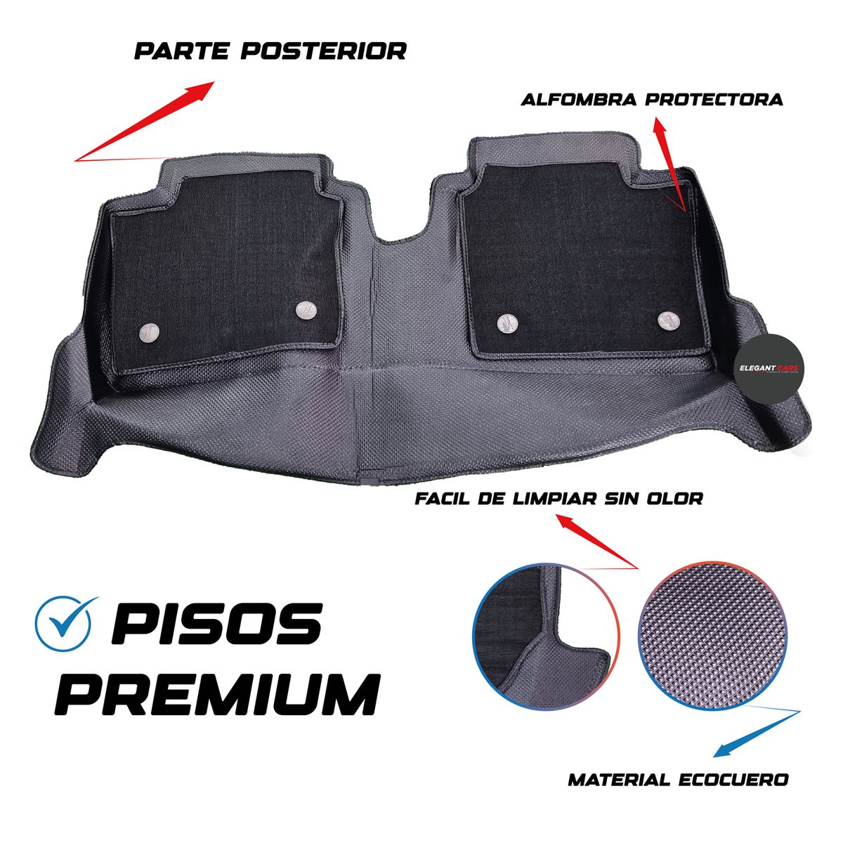 JET - Piso Diamante Con  Bandeja 5D Pro Toyota Yaris 2014-2022