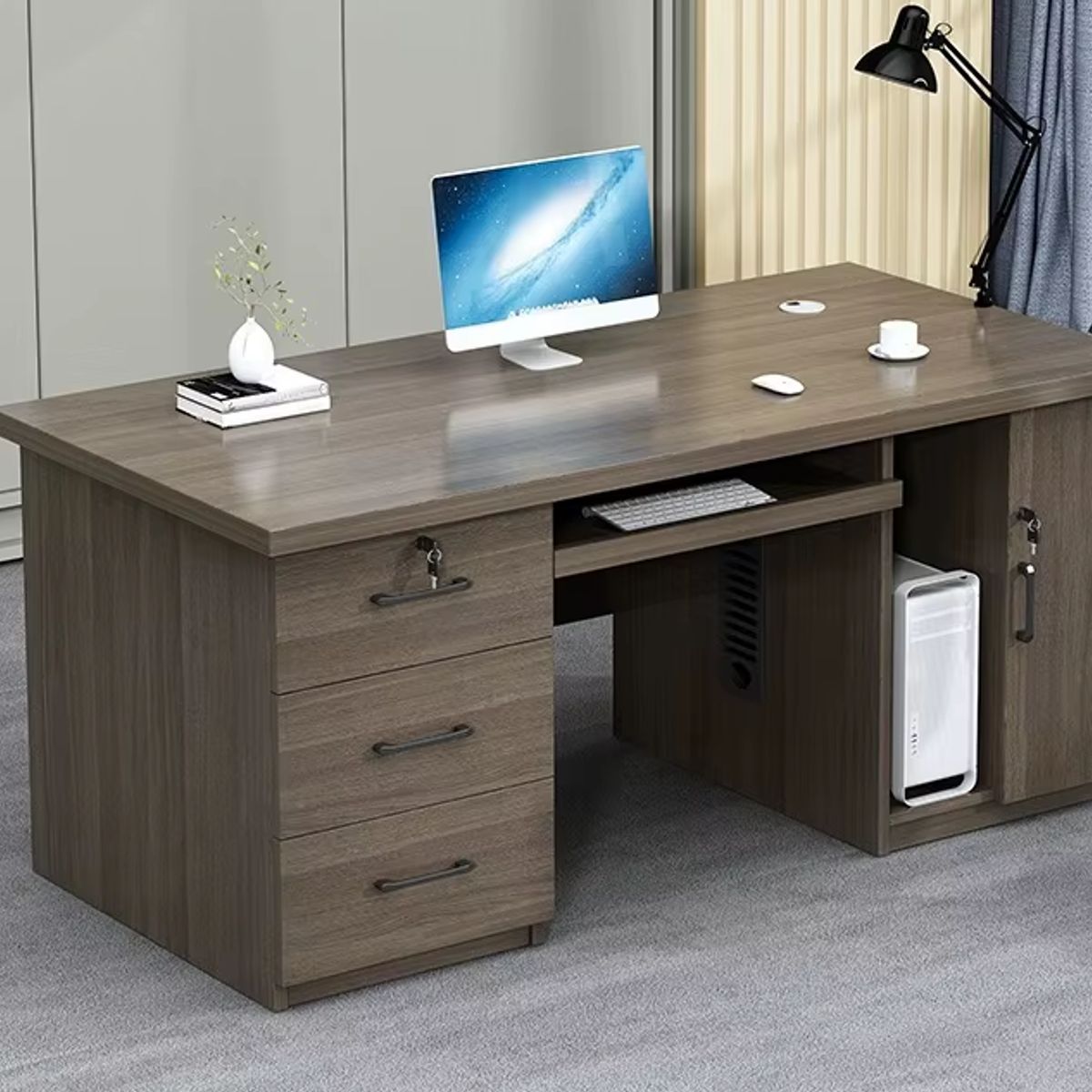 NACION MUEBLES - ESCRITORIO NACION MUEBLES BILLY COLOR ROBLE