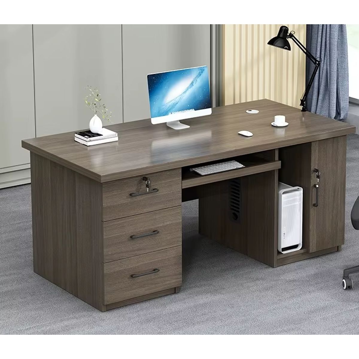 NACION MUEBLES - ESCRITORIO NACION MUEBLES BILLY COLOR ROBLE