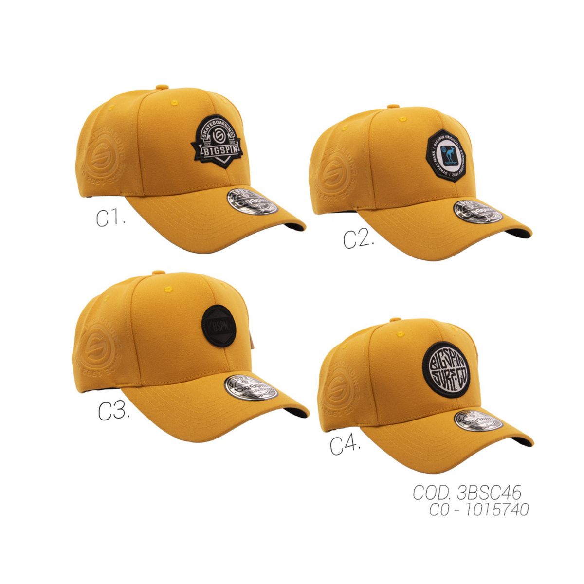 BIGSPIN - GORRA CON BROCHE UNISEX 3BSC46 BIGSPIN