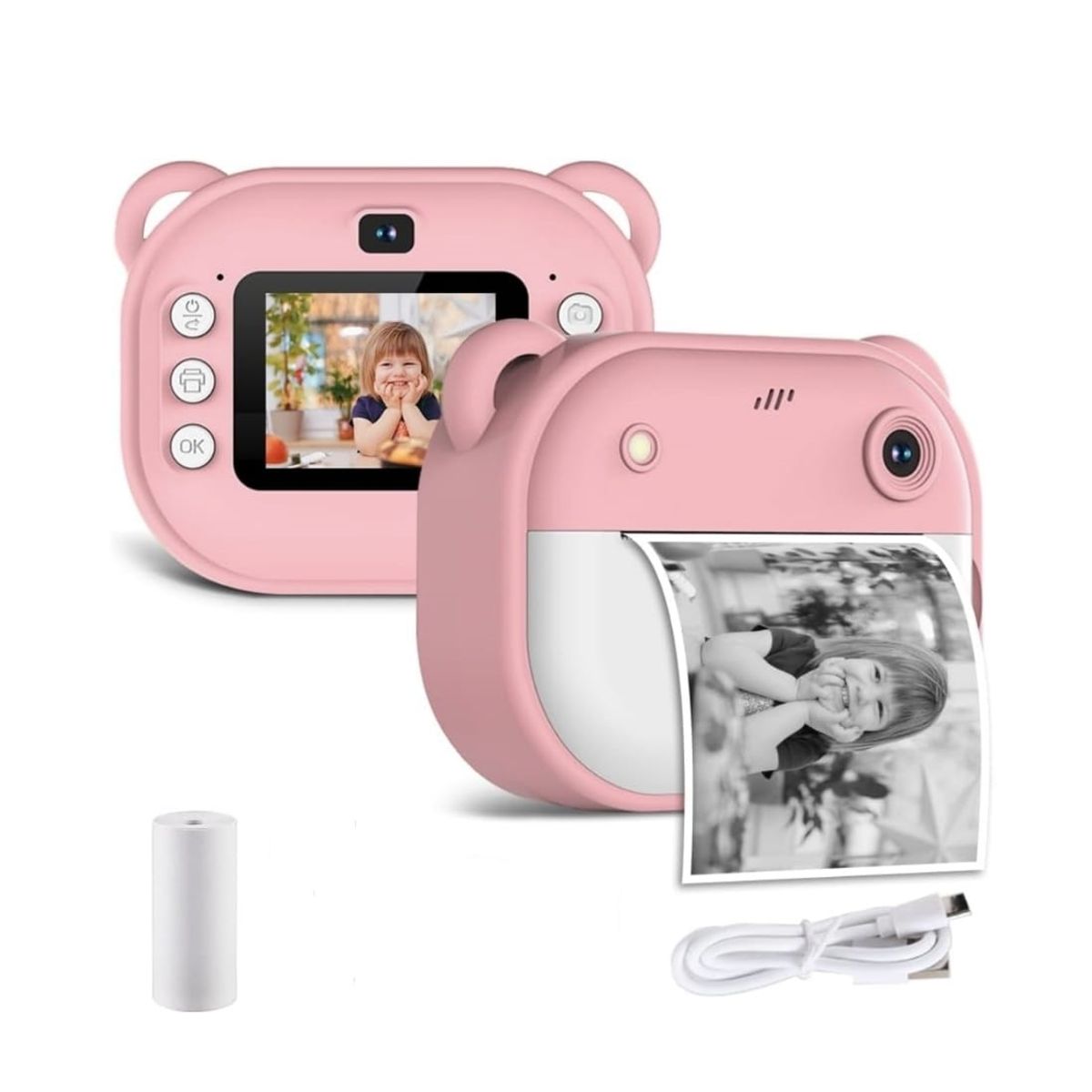 GENERICO - Mini Cámara con Impresora para Niños