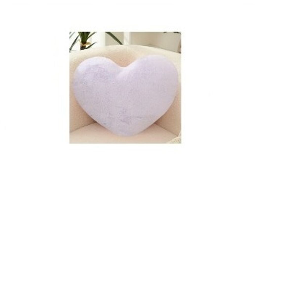 GENERICO - COJIN CORAZON PELO CORTO 35X35 lila