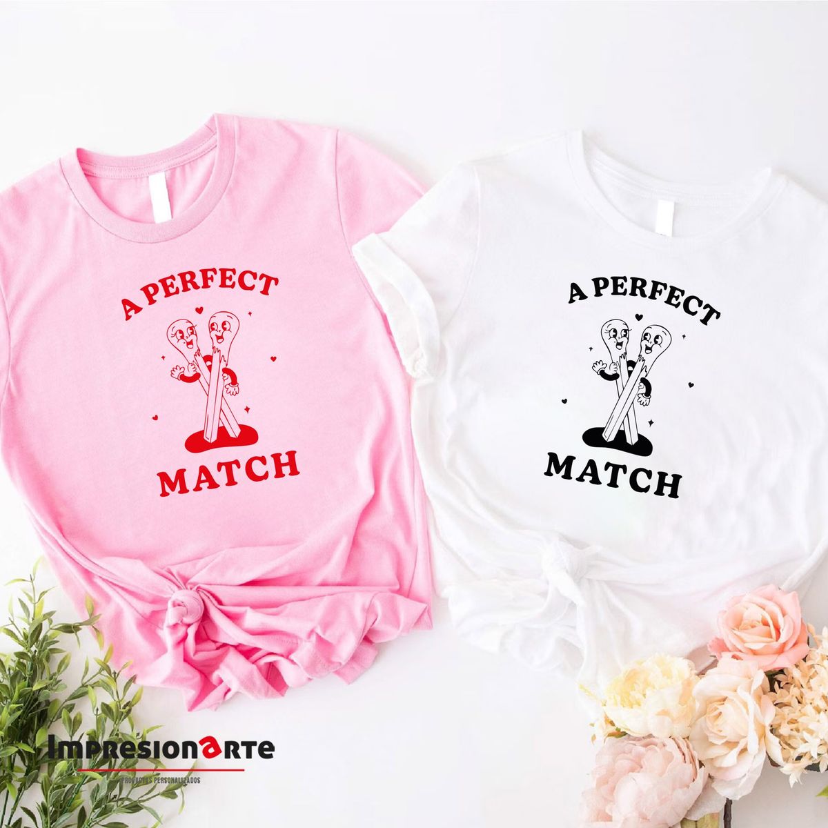 IMPRESIONARTE - Polo San Valentin PERFECT MATCH