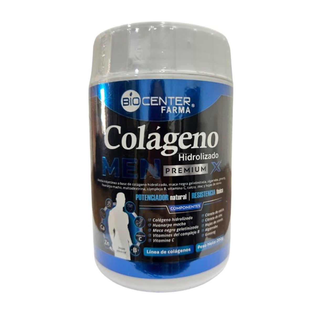 BIOCENTER NATURAL - Colágeno Hidrolizado Men Premium X x 200 g - BioCenter Natural