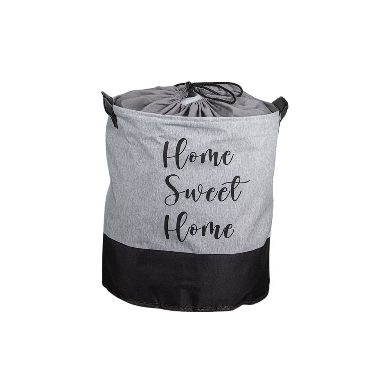 DORELINE - Canasta para lavanderia con bolsa Home Sweet home 37 x 40