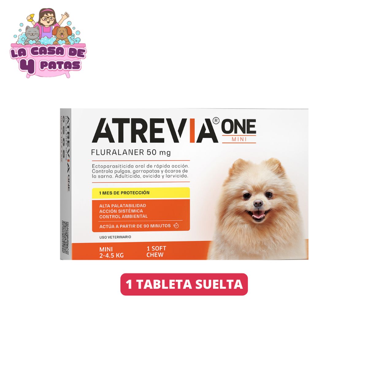 ATREVIA - ATREVIA ONE 2-4.5KG (50MG) 1 TABLETA SUELTA