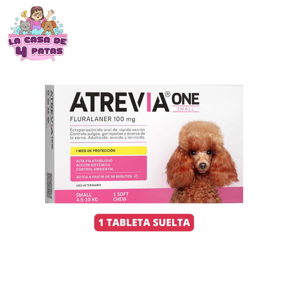 ATREVIA - ATREVIA ONE 4.5-10KG (100MG ) 1 TABLETA SUELTA