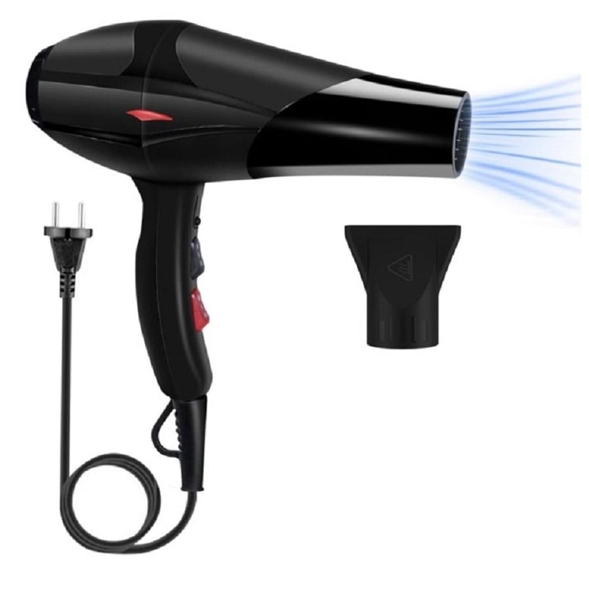 GENERICO - Secadora de Cabello SONAR 4000 Watts Profesional SN-1267 Negro