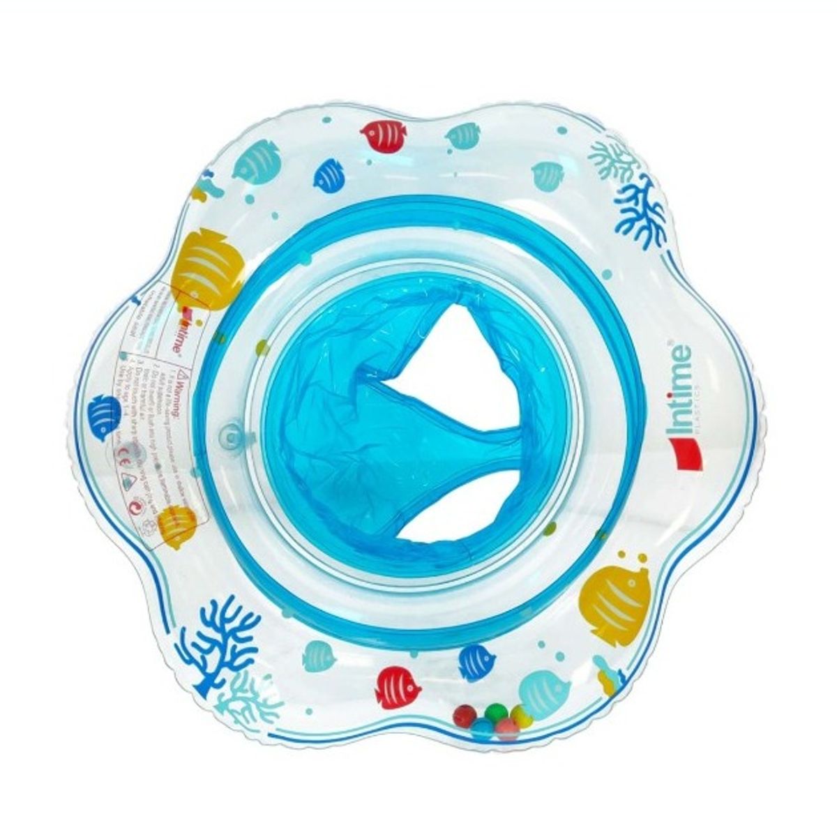 GENERICO - Flotador para Bebé con Asiento celeste verano