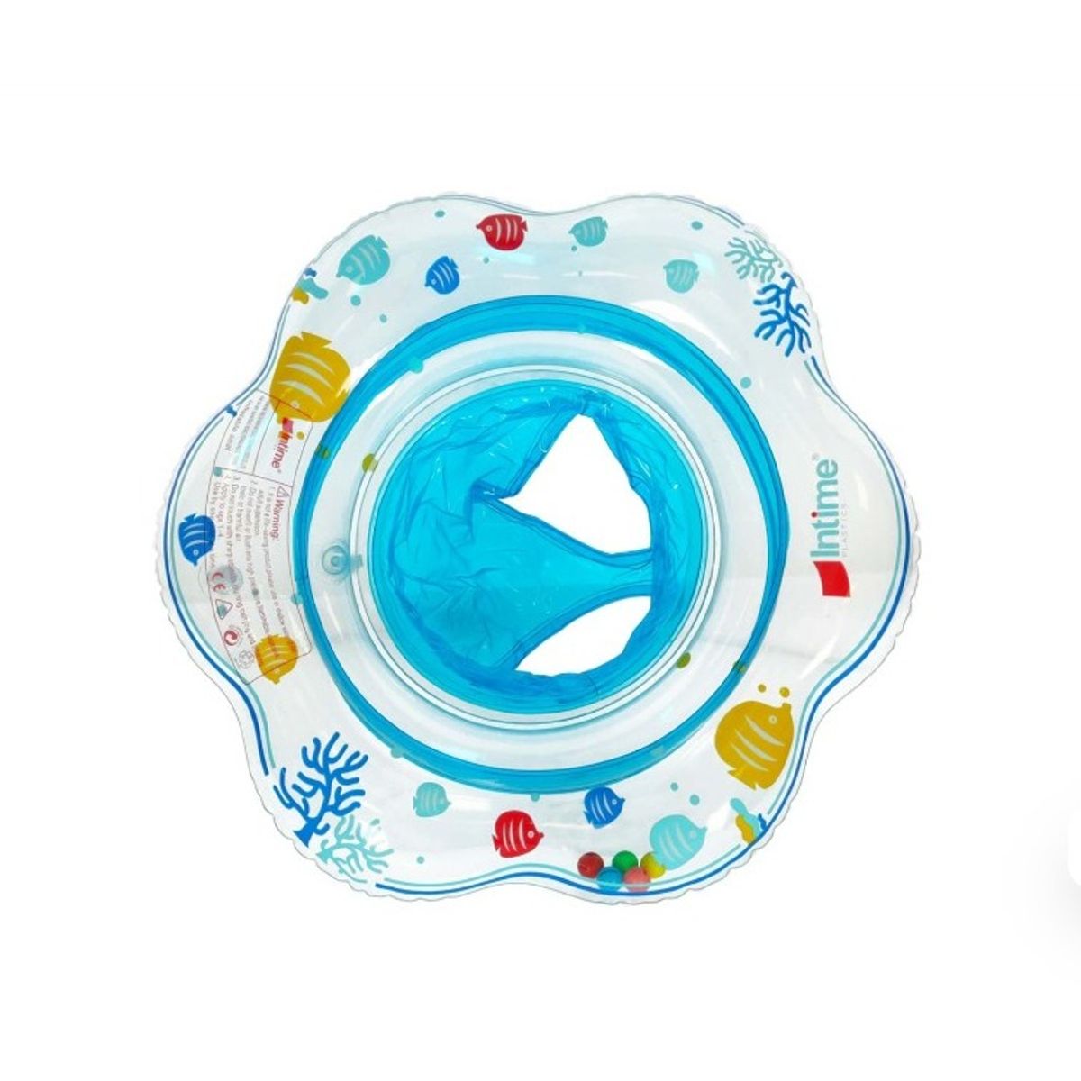 GENERICO - Flotador para Bebé con Asiento celeste verano