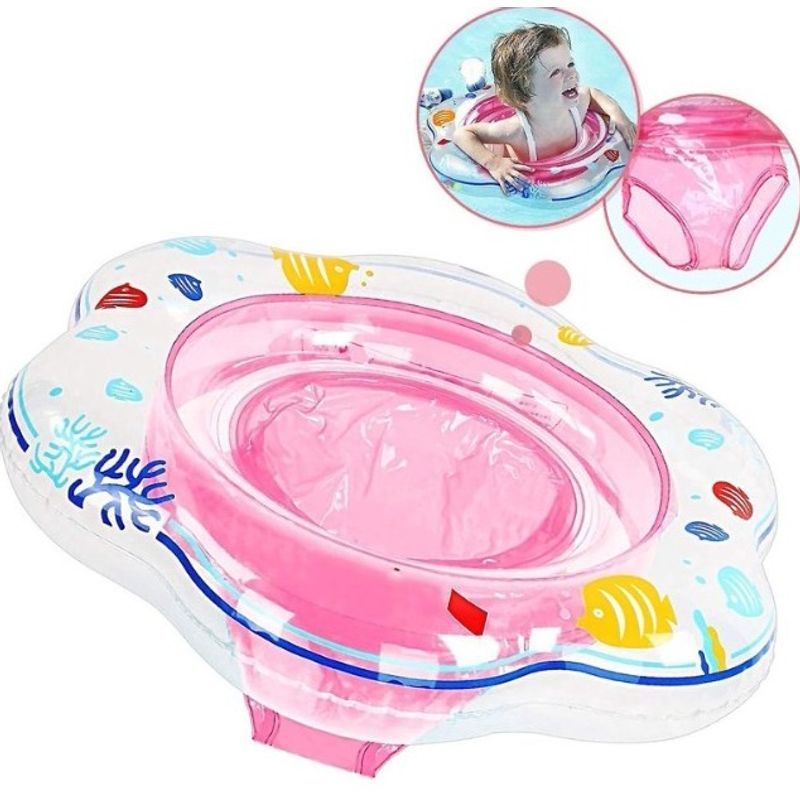 GENERICO - Flotador para Bebé con Asiento Rosado verano