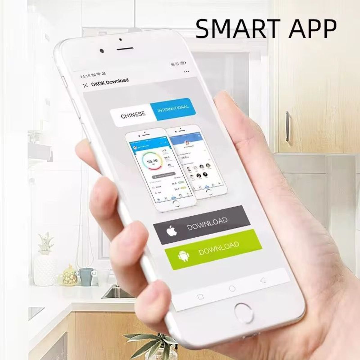 OEM - BALANZA DIGITAL BLUETOOTH CAPACIDAD 180 KG – A PILAS - ROSADO