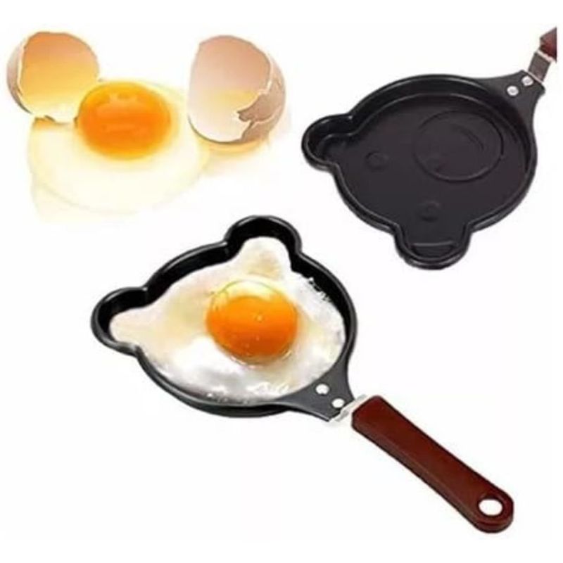 GENERICO - Mini Sartén Antiadherente con Divertido Diseño de Oso