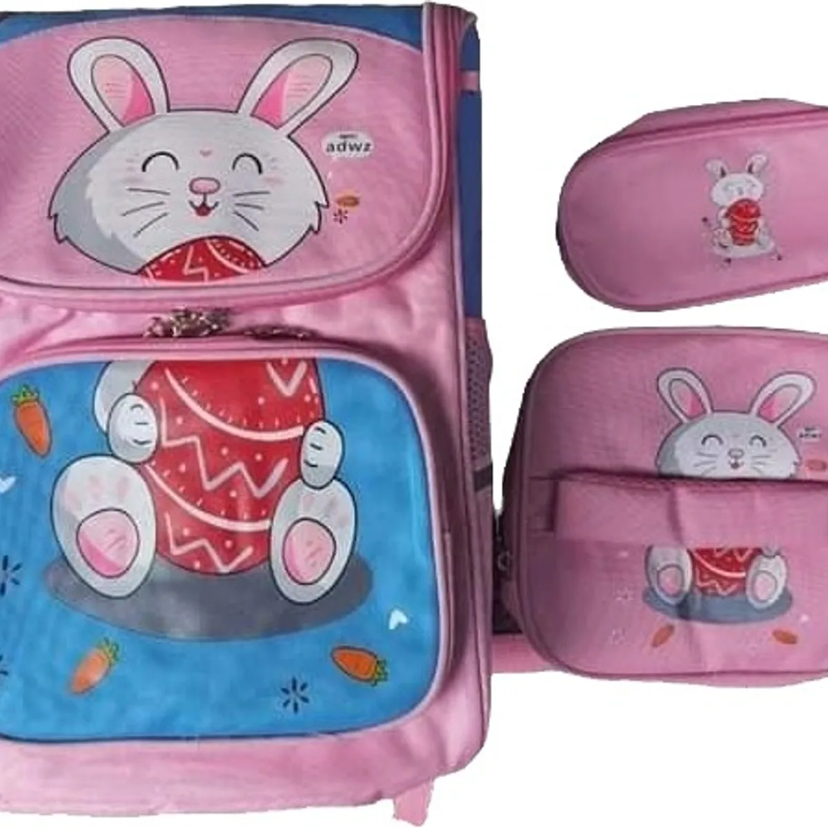 GENERICO - Set Mochila Escolar oficio cartuchera lonchera animalitos