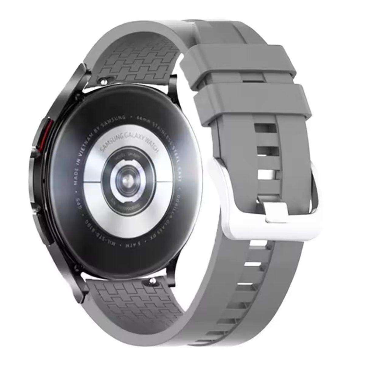 GENERICO - Correa Relieve 22mm Para Huawei Watch Gt5 Progt4gt3 46mm plomo