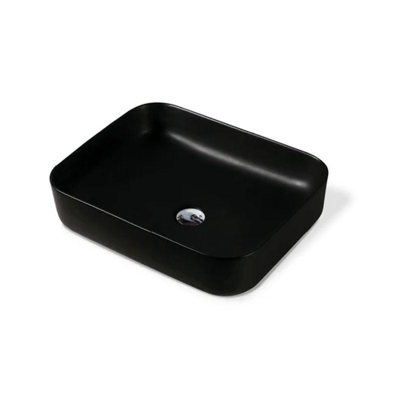 FRATELLI - Bowl de Loza Mod Cuadrado Negro Matte 50x40x13cm