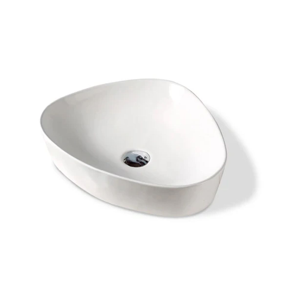 FRATELLI - Bowl de Loza Mod Triangular Blanco 50x40x10cm