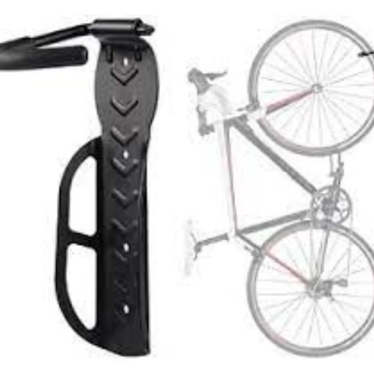 GENERICO - RACK DE METAL PARA PARED PARA COLGAR BICICLETA