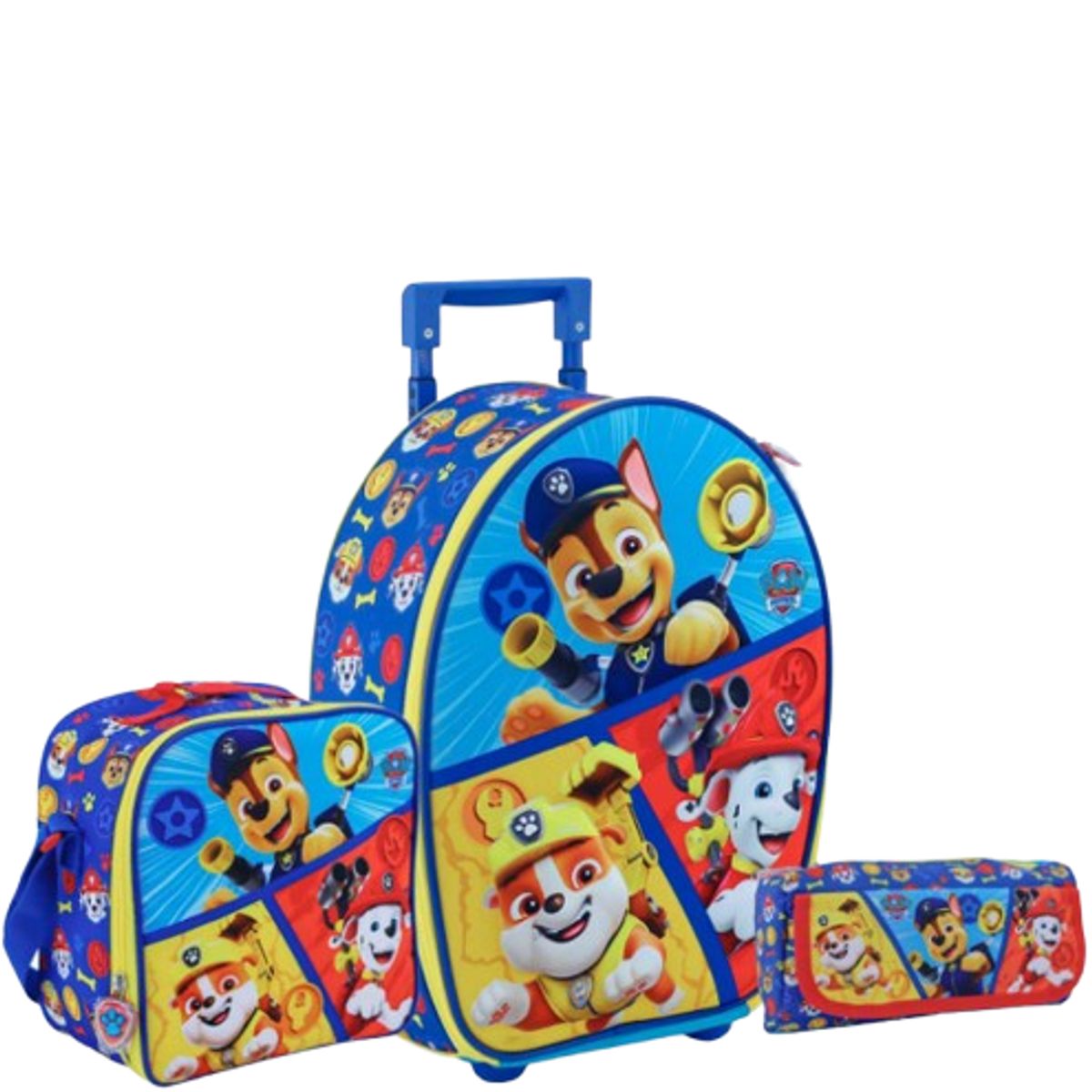 GENERICO - packPack de Maleta+lonchera+cartuchera Paw Patrol
