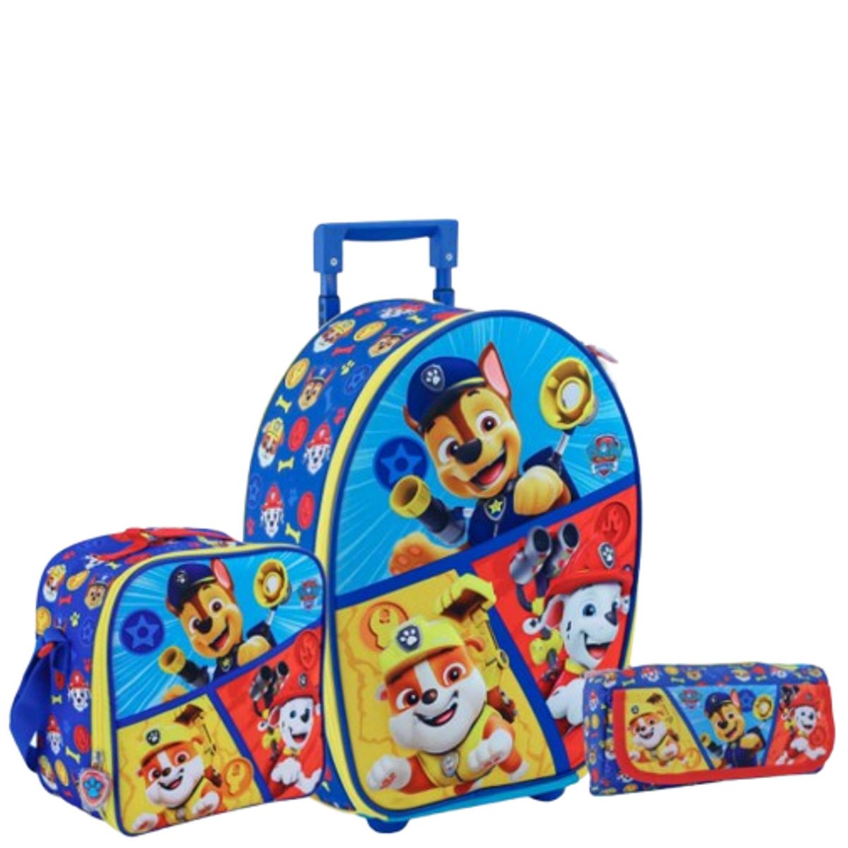 GENERICO - packPack de Maleta+lonchera+cartuchera Paw Patrol