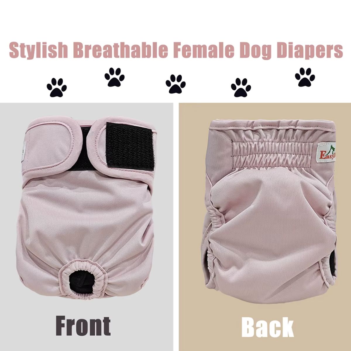 GENERICO - Pañal Lavable para Perritas Hembra  Talla M