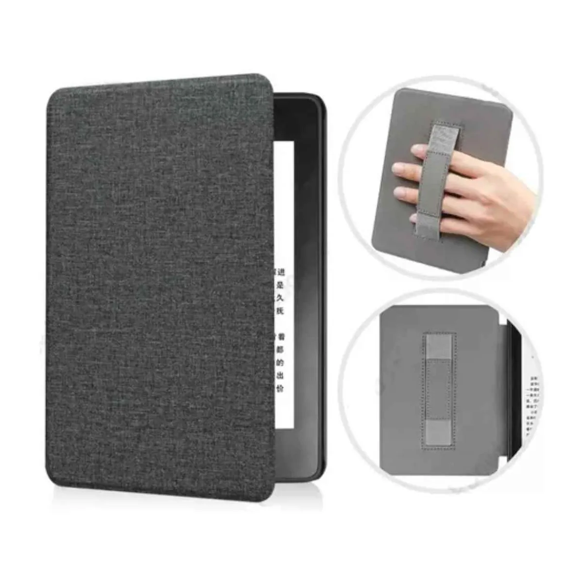 GENERICO - Funda case Magnética correa para  Kindle Paperwhite 11 GEN NEGRO