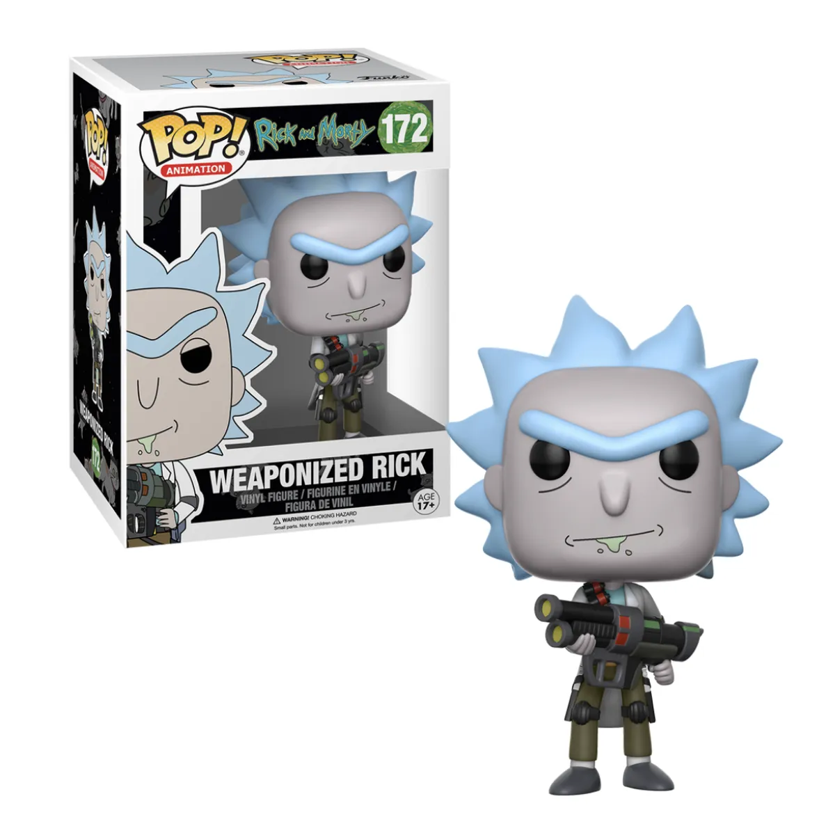 FUNKO - Rick con Arma Funko Pop 172 Ricky Morty Original