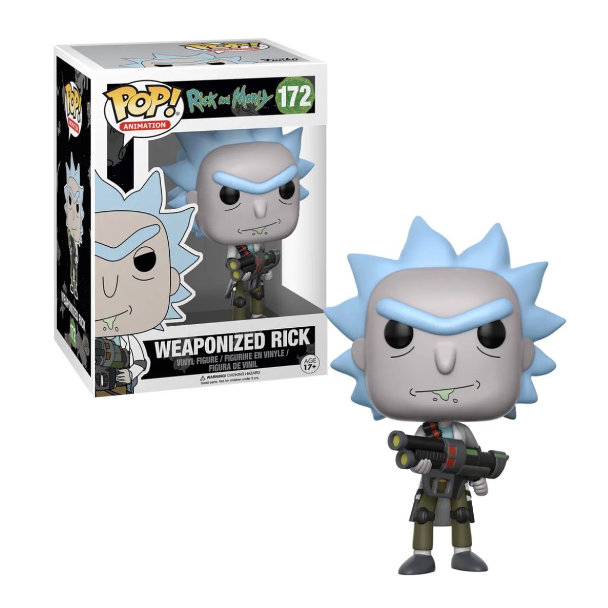 FUNKO - Rick con Arma Funko Pop 172 Ricky Morty Original