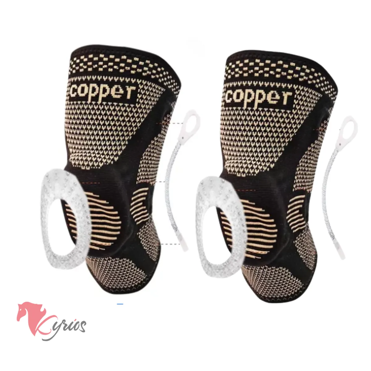 NO LOGO - Rodillera Hilo De Cobre Con Gel