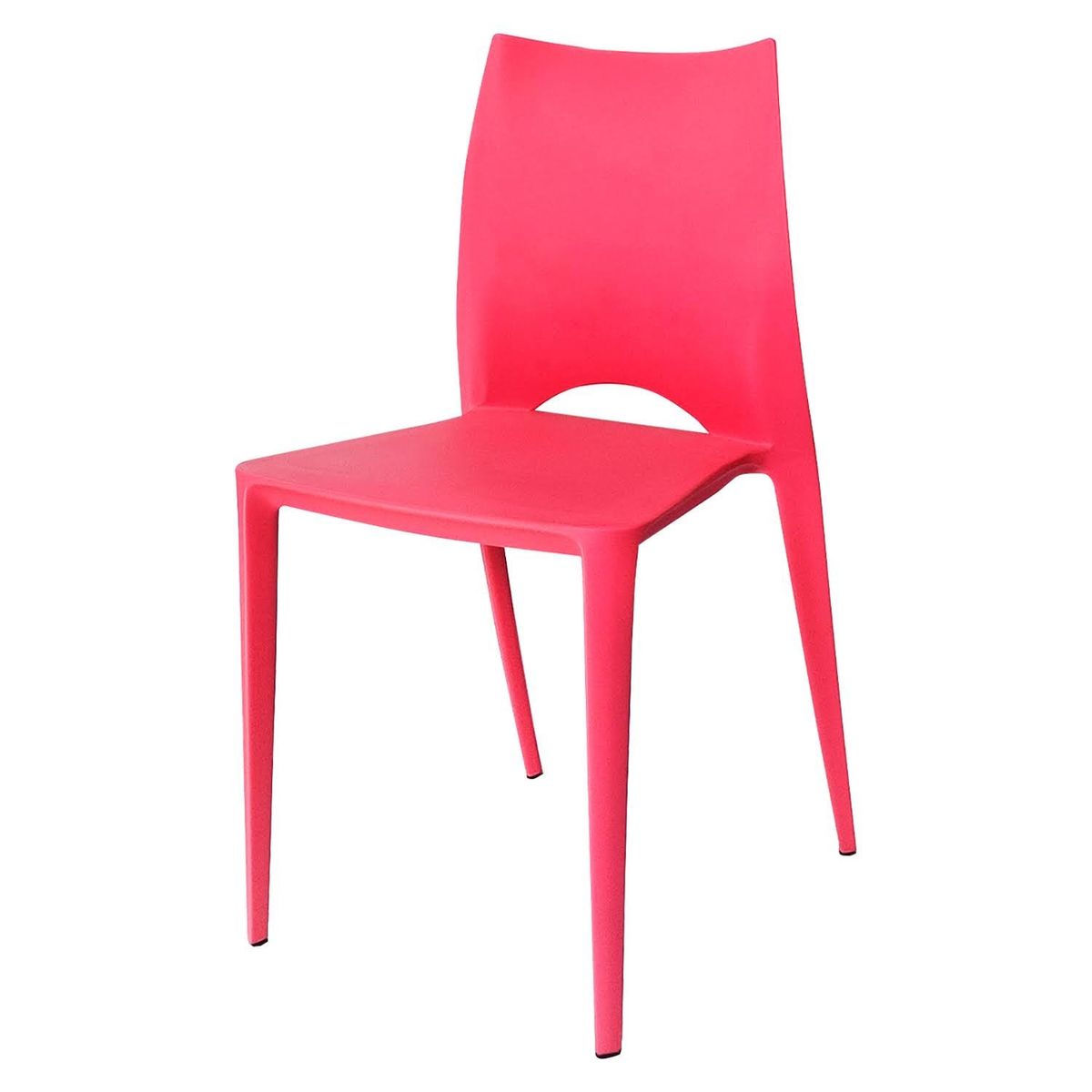 ARKIMUEBLES - Silla de polipropileno modelo Valerie cereza - set x 2 sillas