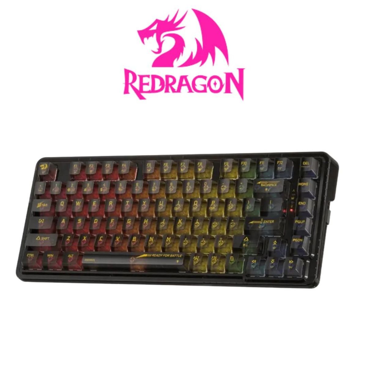 REDRAGON - Teclado Redragon ELF PRO Black K649CTB RGB-PRO Wireless English