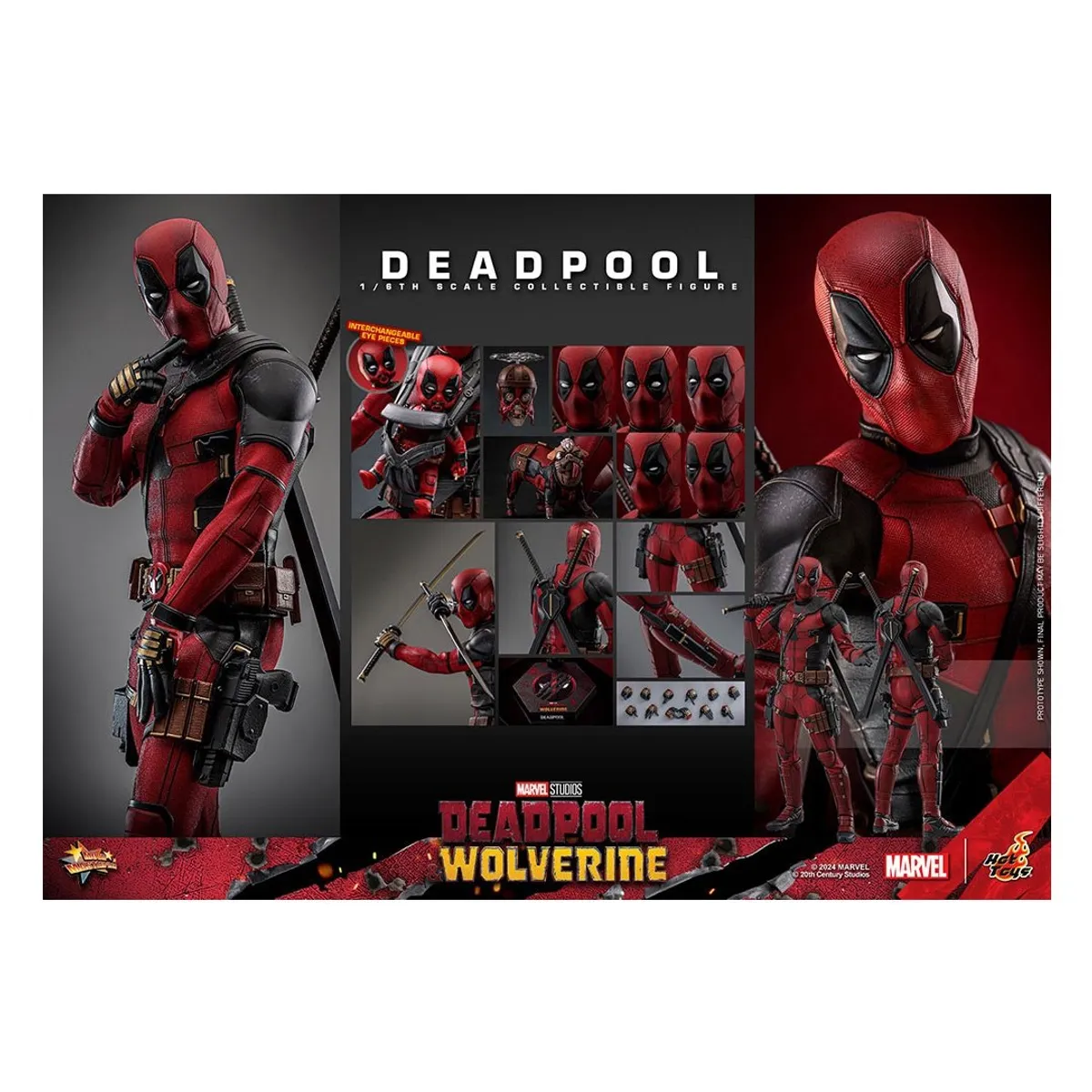 HOT TOYS - Figura Deadpool Movie Deadpool & Wolverine 31cm Altura
