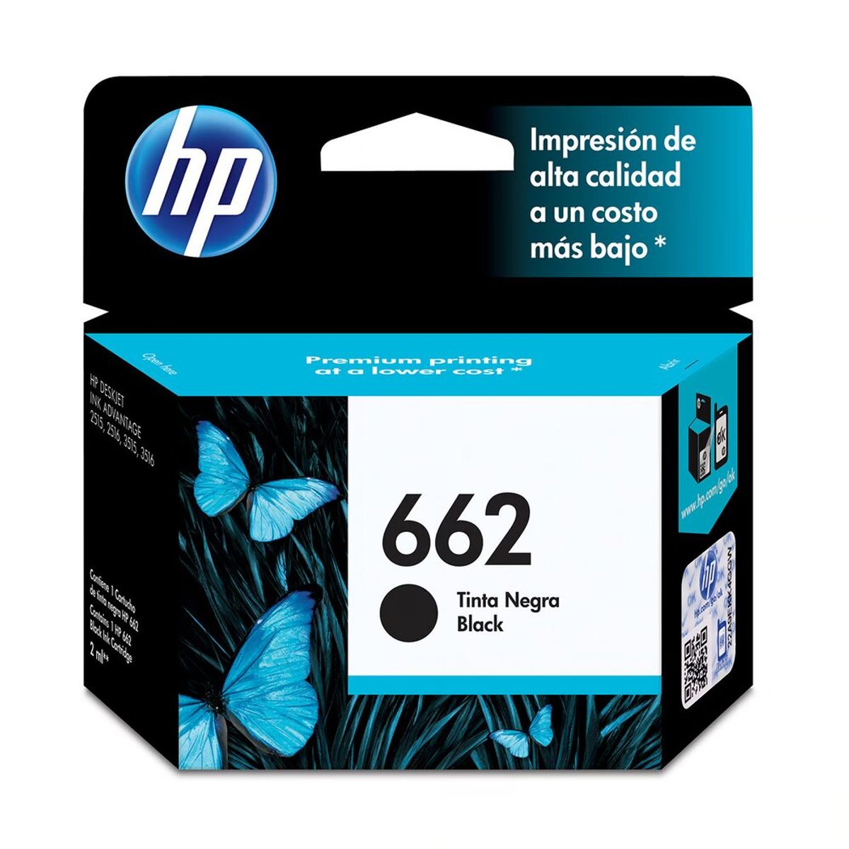 HP - TINTA HP 662 (CZ103AL) NEGRO