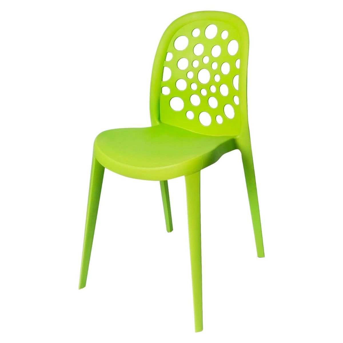 ARKIMUEBLES - Silla de polipropileno modelo Sabrina verde - set x 2 sillas