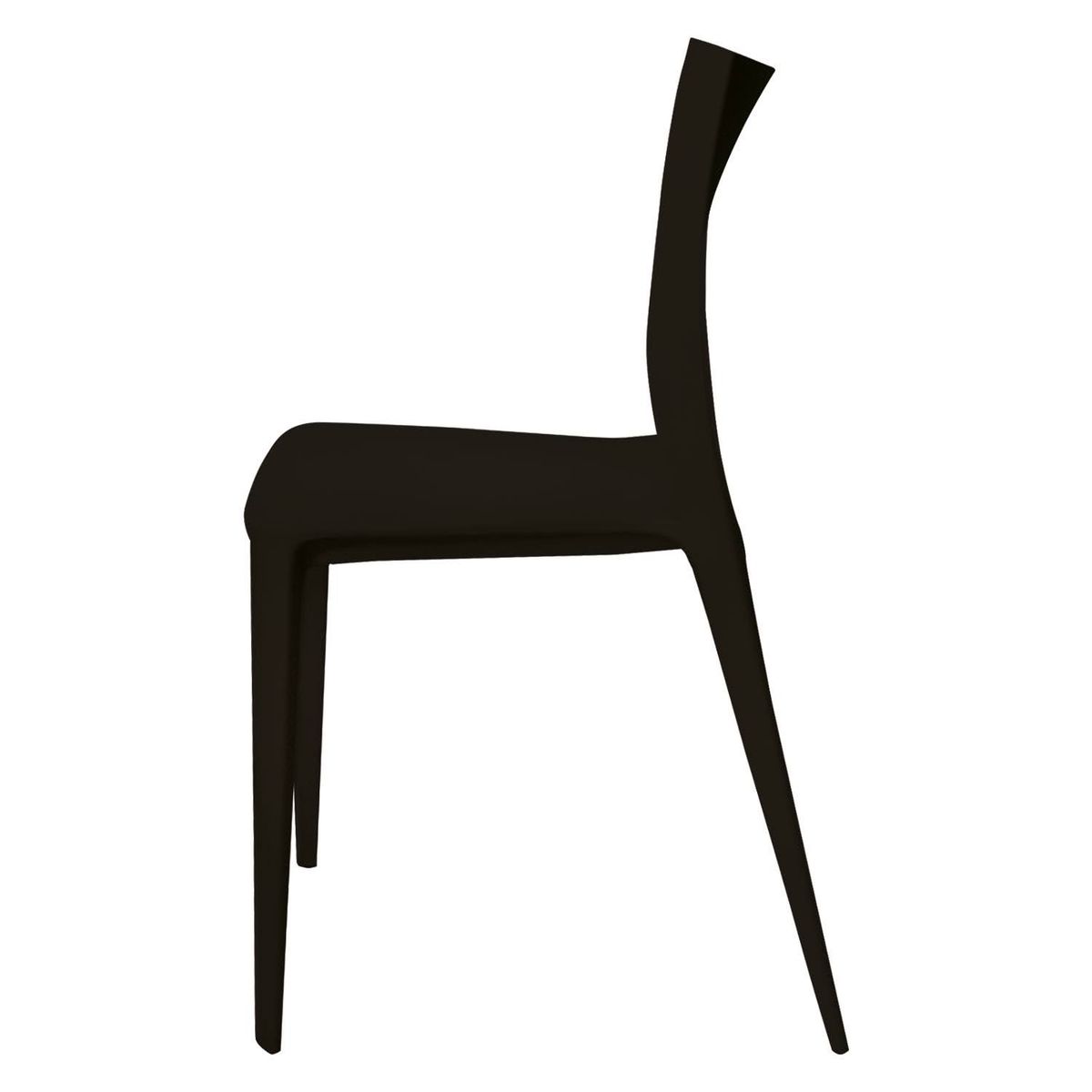 ARKIMUEBLES - Silla de polipropileno modelo Valerie negro- set x 2 sillas