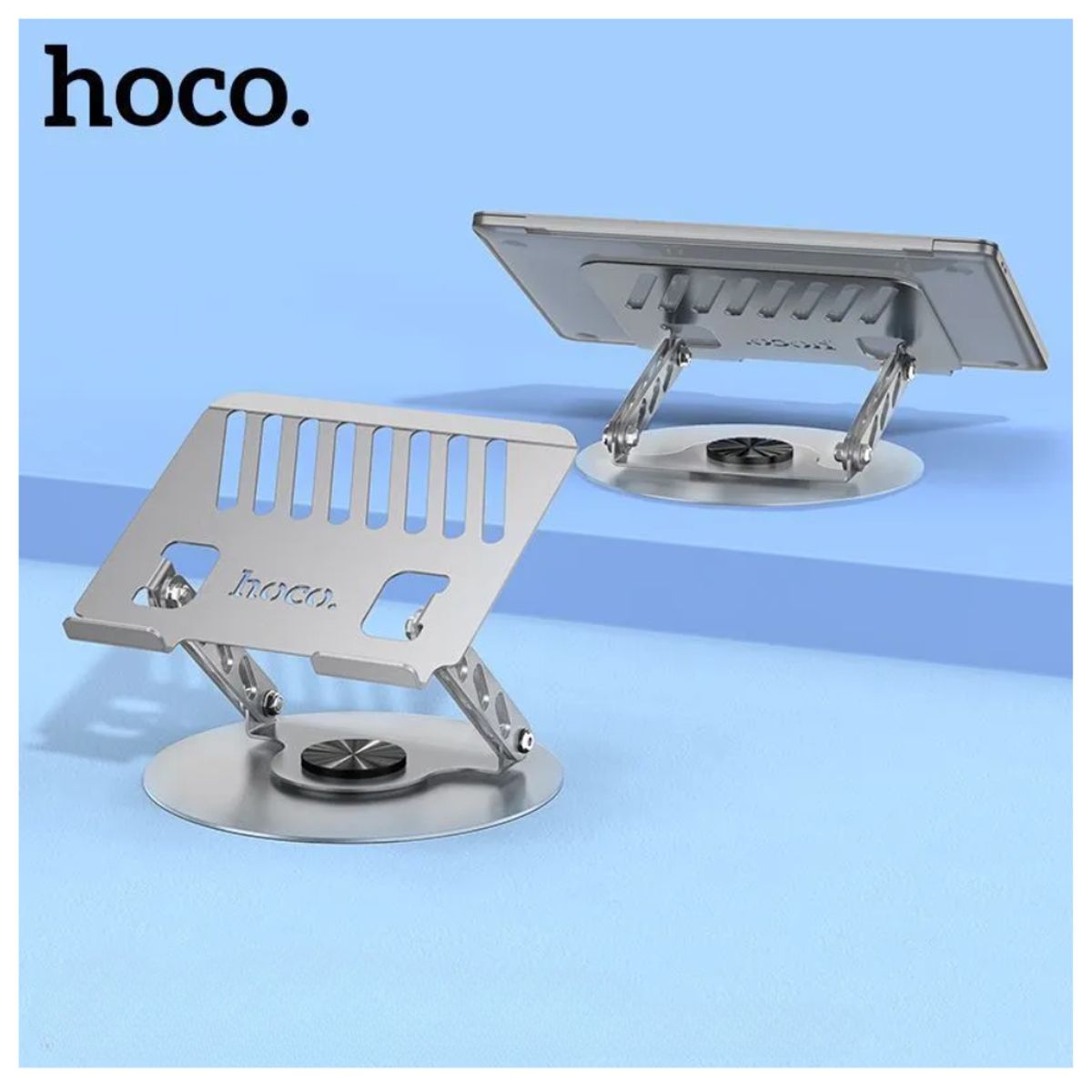 HOCO - Soporte Base Laptop Aluminio Plegable Ajustable Giratorio HOCO DH21