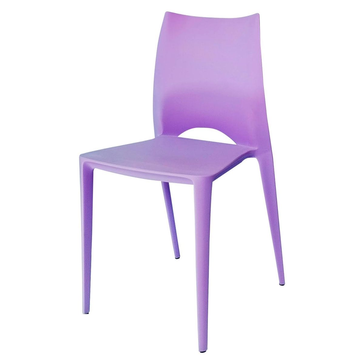 ARKIMUEBLES - Silla de polipropileno modelo Valerie lila- set x 2 sillas